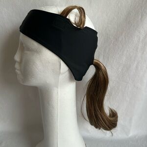 Ponytail headband for hats